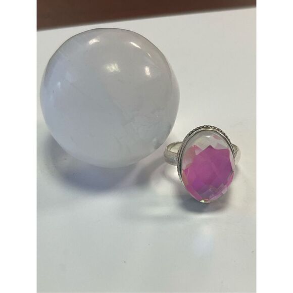 ✨Mystic Ring Sterling Silver Stamp 925 Size 7.75 - Picture 1 of 6